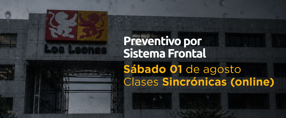 Sábado 01 de agosto clases sincrónicas preventivo